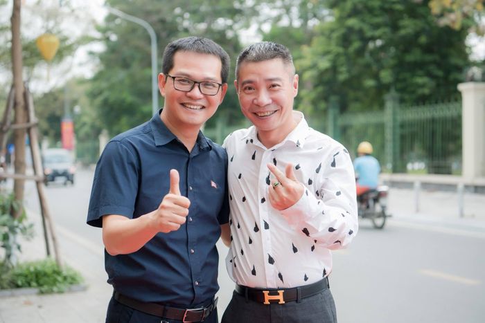 NSND Công Lý và NSND Trung Hiếu.