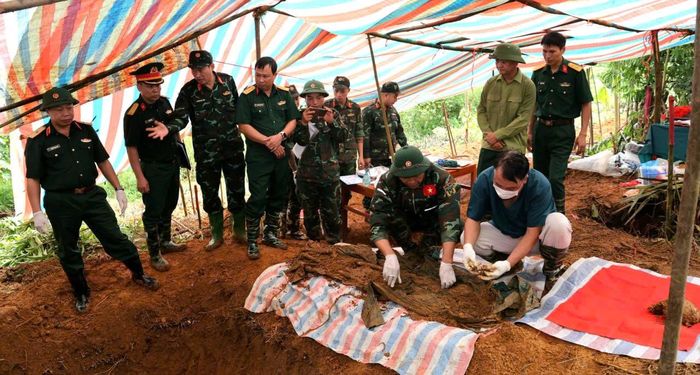 Sau khi cất bốc, các hài cốt được bảo quản, lập hồ sơ theo quy định.