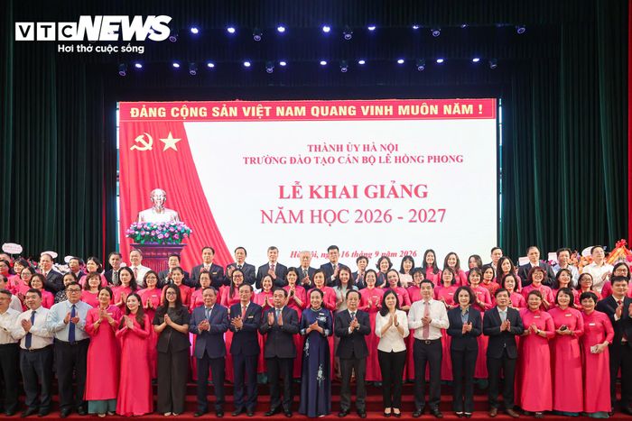 Lễ khai giảng năm học 2026-2027 của Trường Đào tạo cán bộ Lê Hồng Phong. (Ảnh: Minh Đức)