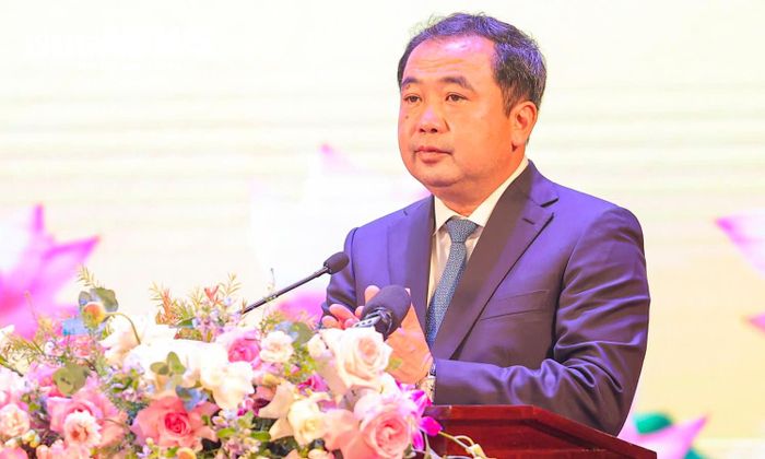 Bí thư Thành ủy Hà Nội Trần Đức Thắng. (Ảnh: Minh Đức)
