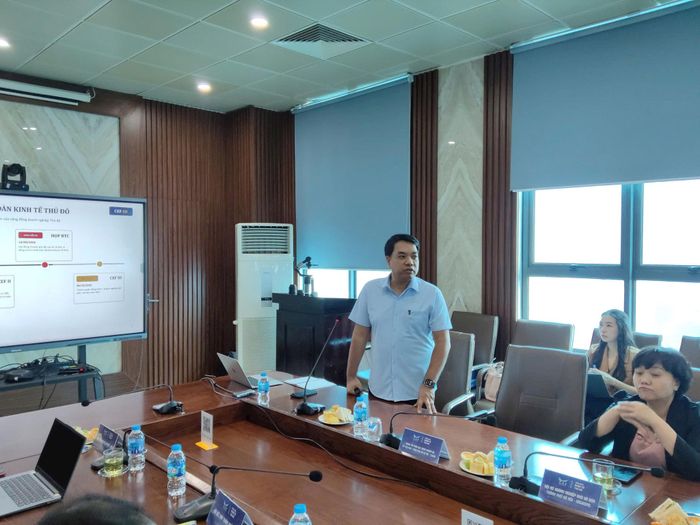 TS Mạc Quốc Anh, Phó Chủ tịch kiêm Tổng Thư ký HANOISME thông tin về CEF III. Ảnh: Khắc Kiên