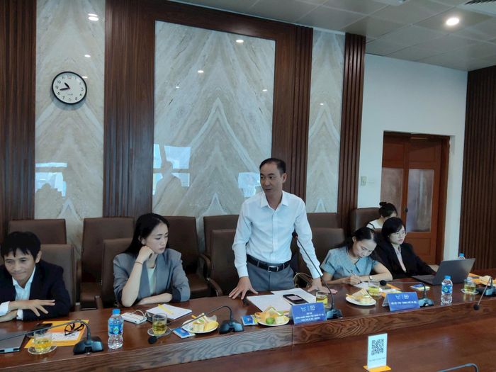 Ông Nguyễn Vân, Phó Chủ tịch Hiệp hội Công nghiệp Hỗ trợ thành phố Hà Nội (HANSIBA) nêu quan điểm. Ảnh: Khắc Kiên