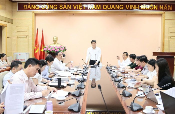 Quang cảnh cuộc họp tại điểm cầu Bộ Y tế. Ảnh: Trần Minh