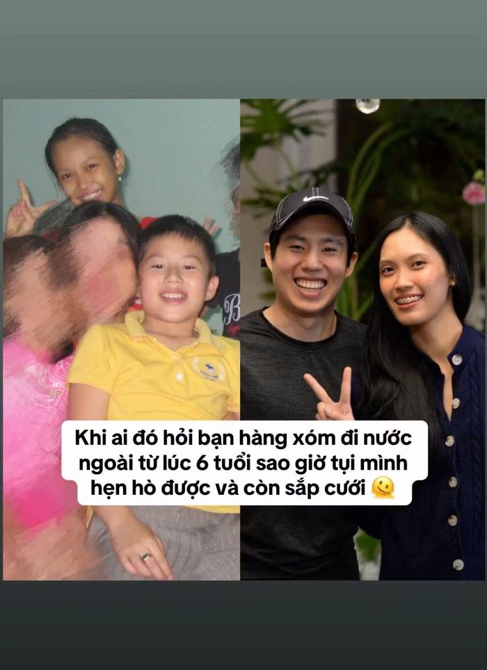 Hành trình thân rồi yêu của đôi bạn hàng xóm từ ấu thơ của Vy và Hiếu gây sốt TikTok. Nguồn: @thucvybibi