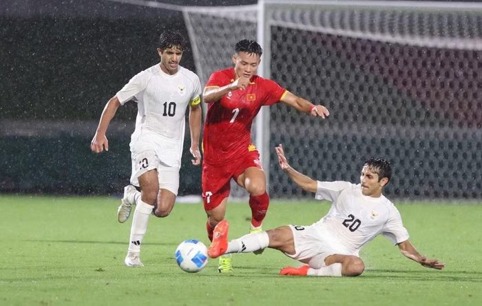 Ở trận đầu tiên tại ASIAD 2026, U23 Việt Nam hòa 1-1 với U23 Kuwait. Ảnh: Hoàng Hồ/ VFF.