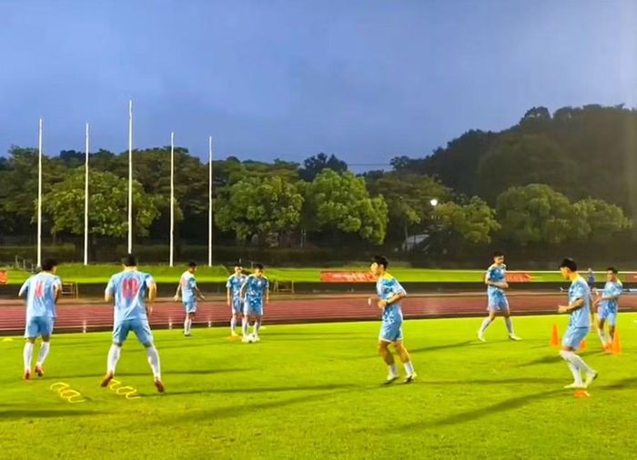 U23 Việt Nam tập luyện, chuẩn bị cho trận đấu với U23 Philippines. Ảnh: VFF.