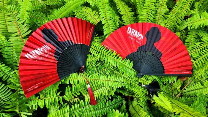 Những chiếc quạt được thiết kế riêng cho concert của Yunho tại Việt Nam. Ảnh: Hội những người bấn loạn vì Cassanova của DBSK.