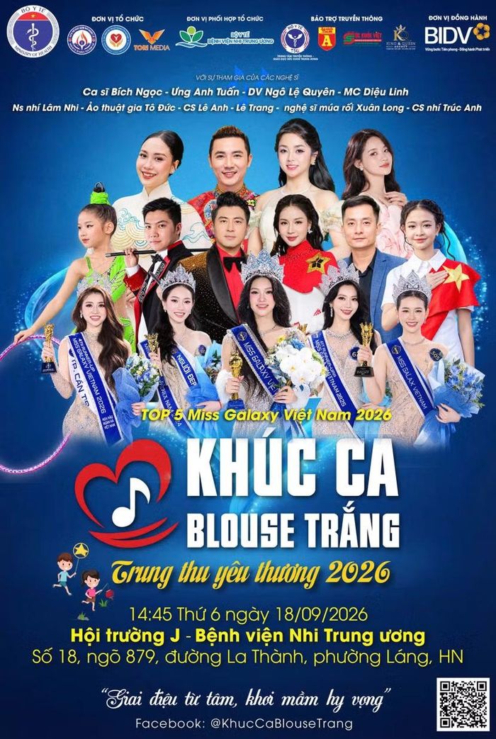 Chương trình nghệ thuật thiện nguyện “Khúc ca Blouse trắng - Trung thu yêu thương 2026”.