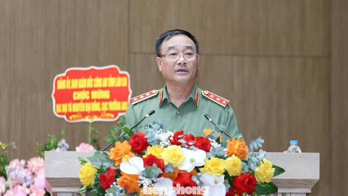  Thứ trưởng Phạm Thế Tùng phát biểu tại buổi lễ. Ảnh: K.H.
