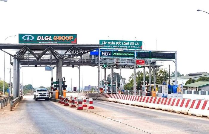 Trạm thu phí tại một dự án do Tập đoàn Đức Long Gia Lai đầu tư, khai thác