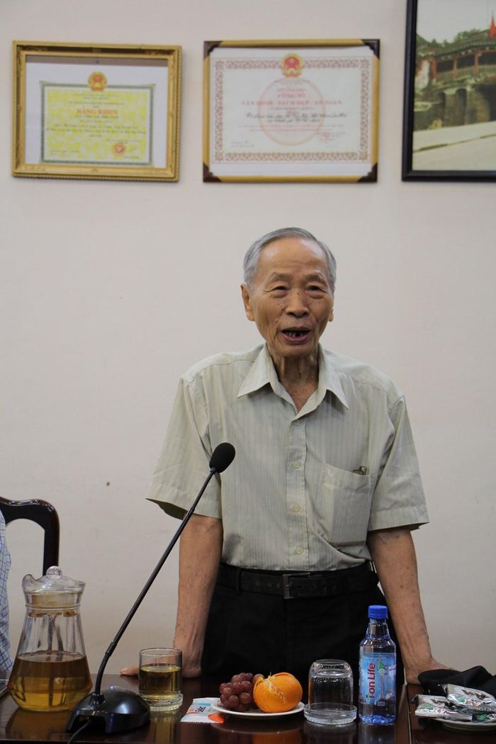 Nhà báo Bùi Quý Toản, nguyên Trưởng Văn phòng đại diện Báo Văn Hóa tại TP.HCM phát biểu