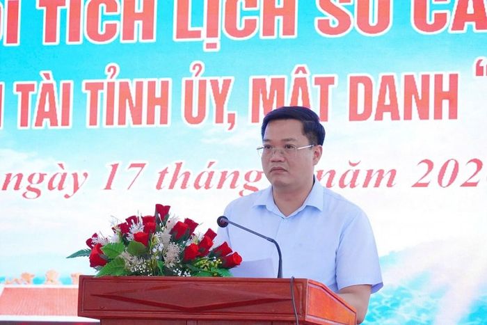 Ông Nguyễn Đức Tâm, Chủ tịch UBND tỉnh Quảng Ngãi phát biểu tại buổi lễ
