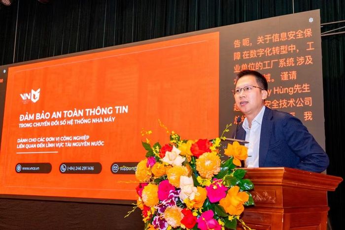 Ông Khổng Huy Hùng, Tổng Giám đốc Công ty CP Công nghệ An ninh Không gian mạng Việt Nam.