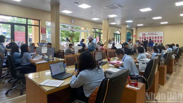 Trung tâm Phục vụ hành chính công phường Hồng Bàng, thành phố Hải Phòng.