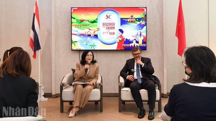 Cuộc họp báo về Tuần lễ Việt Nam tại Thái Lan 2026. (Ảnh: MINH THẮNG)