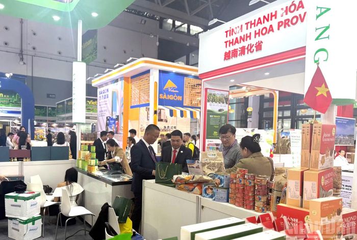 Khu vực trưng bày của tỉnh Thanh Hóa.