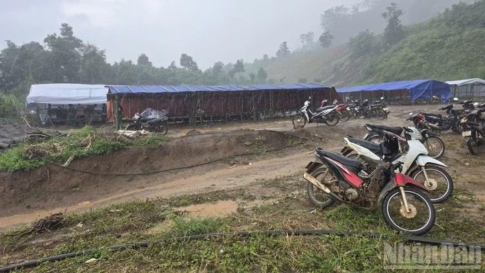 Nơi tạm trú của 450 nhân khẩu thôn Đắk Snao trong những ngày tới.