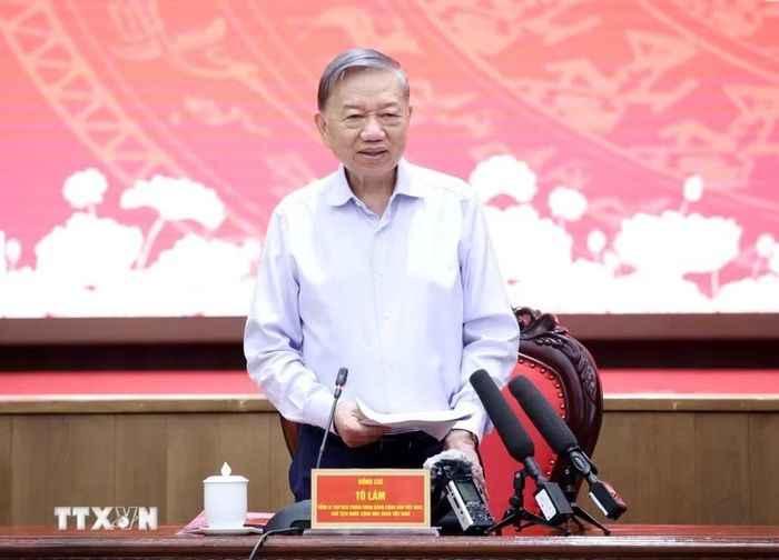 Tổng Bí thư, Chủ tịch nước Tô Lâm phát biểu chỉ đạo.