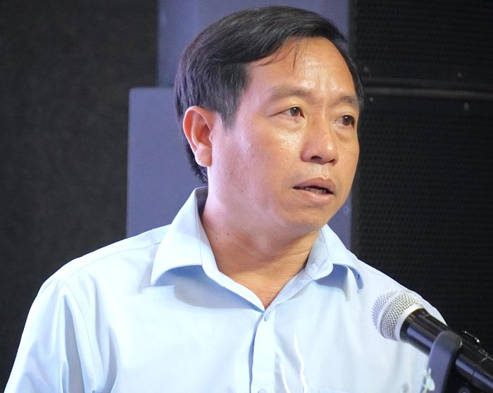  Phó Trưởng ban Quản lý Khu Nông nghiệp Công nghệ cao TPHCM Nguyễn Thanh Hiền phát biểu. Ảnh: QUANG HUY 
