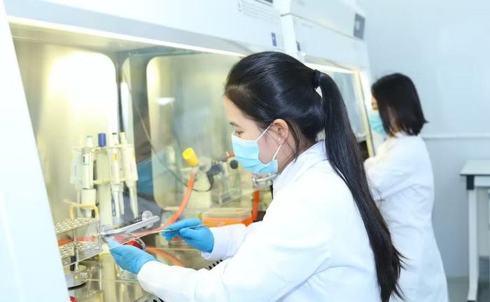 Hoạt động nghiên cứu khoa học ở Học viện Nông nghiệp Việt Nam.