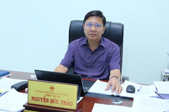 Ông Nguyễn Đức Thảo, Chủ tịch UBND xã M’Drắk.