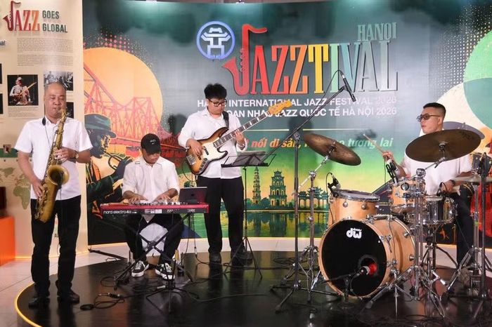 Hoạt động biểu diễn Jazz tại sự kiện. Ảnh: Thành Công.