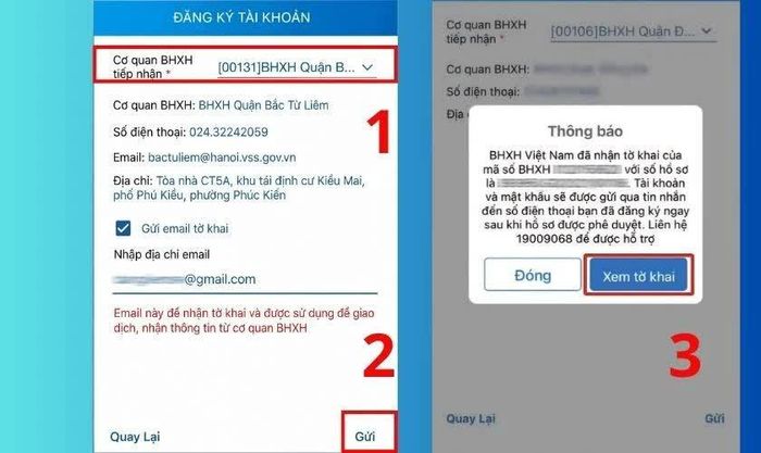 Ở bước tiếp theo, chọn Cơ quan BHXH.