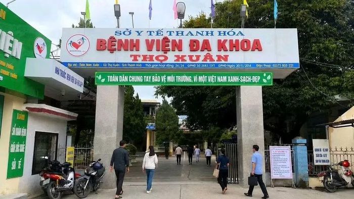 Một góc Bệnh viện Đa khoa Thọ Xuân.