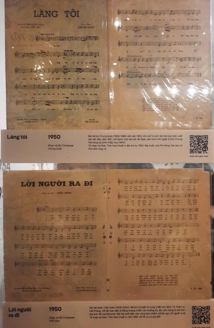 Một số tờ nhạc do NXB Tinh Hoa ấn hành vào đầu thập niên 1950.