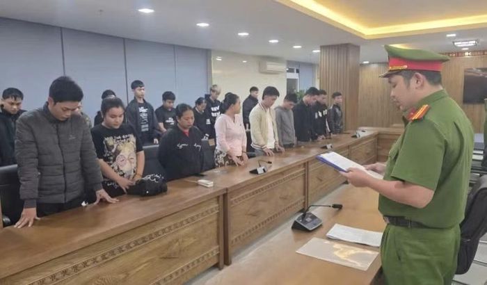 Một số bị can trong vụ án. Ảnh: CACC
