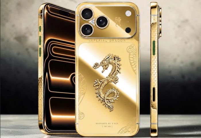 iPhone 18 Pro Max Imperial Dragon giá hơn 300 triệu. Ảnh: PQ