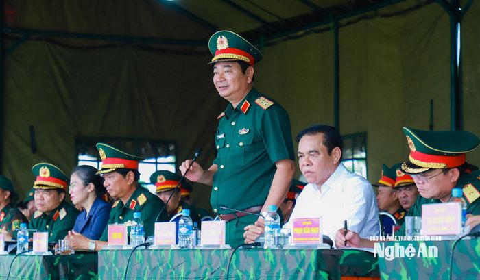 Trung tướng Trương Mạnh Dũng - Phó Tổng Tham mưu trưởng Quân đội nhân dân Việt Nam phát biểu kết luận. Ảnh: Thành Duy