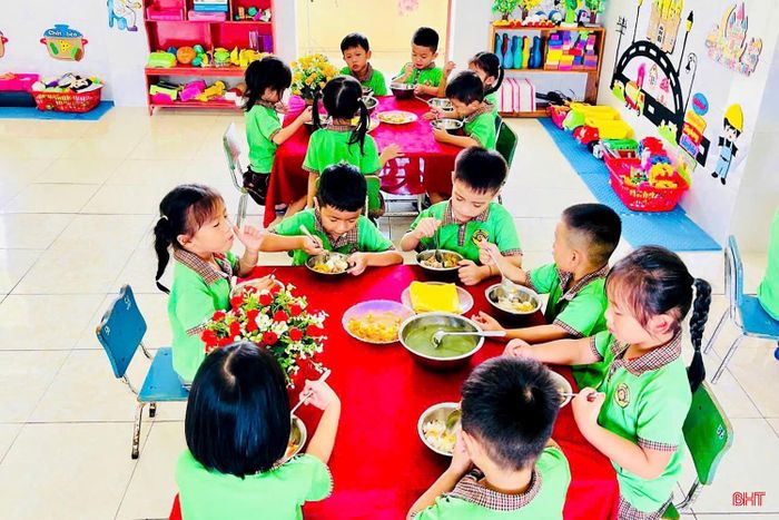 Trường Mầm non Xuân Lộc triển khai bán trú từ ngày 7/9.
