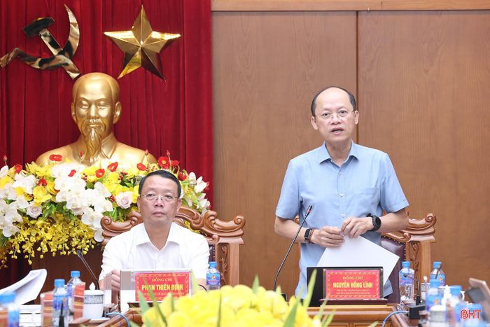 Đồng chí Nguyễn Hồng Lĩnh - Phó Bí thư Thường trực Tỉnh ủy, Chủ tịch HĐND tỉnh kết luận.