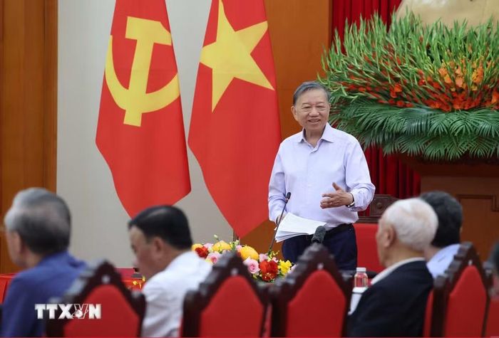 Tổng Bí thư, Chủ tịch nước Tô Lâm phát biểu. (Ảnh: Thống Nhất/TTXVN)