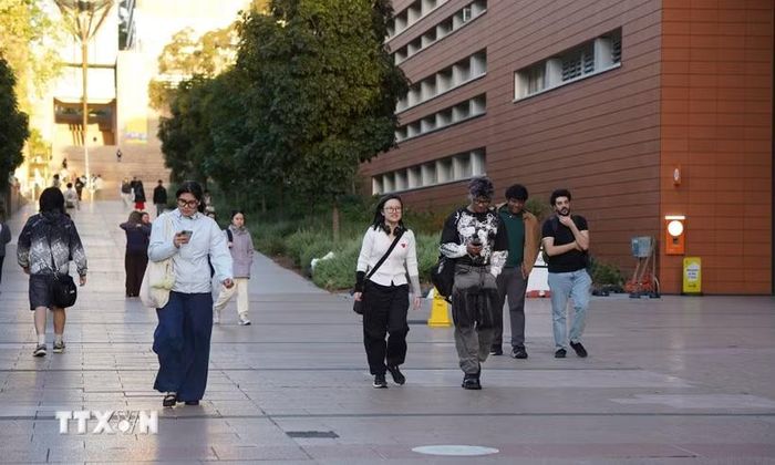 Sinh viên Đại học New South Wales ở thành phố Sydney. (Ảnh: Lê Đạt/TTXVN)