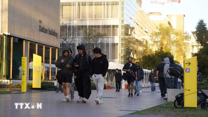 Sinh viên Đại học New South Wales ở thành phố Sydney. (Ảnh: Lê Đạt/TTXVN)