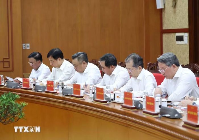 Các đại biểu tham dự Phiên họp Thường trực Ban Chỉ đạo Trung ương về phòng, chống tham nhũng, lãng phí, tiêu cực. (Ảnh: Thống Nhất/TTXVN)