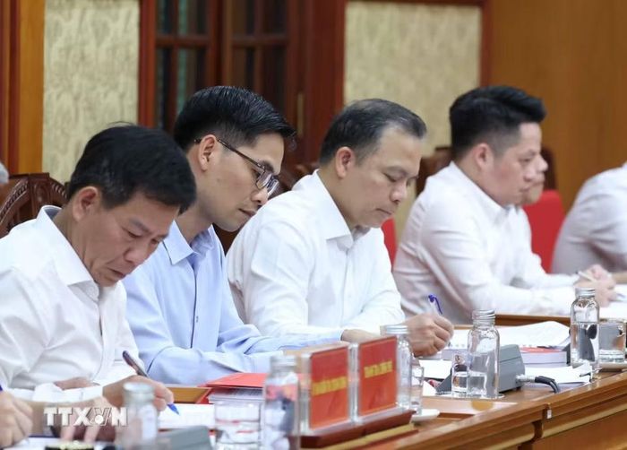 Các đại biểu tham dự Phiên họp Thường trực Ban Chỉ đạo Trung ương về phòng, chống tham nhũng, lãng phí, tiêu cực. (Ảnh: Thống Nhất/TTXVN)