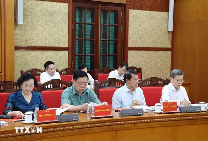 Các đại biểu tham dự Phiên họp Thường trực Ban Chỉ đạo Trung ương về phòng, chống tham nhũng, lãng phí, tiêu cực. (Ảnh: Thống Nhất/TTXVN)