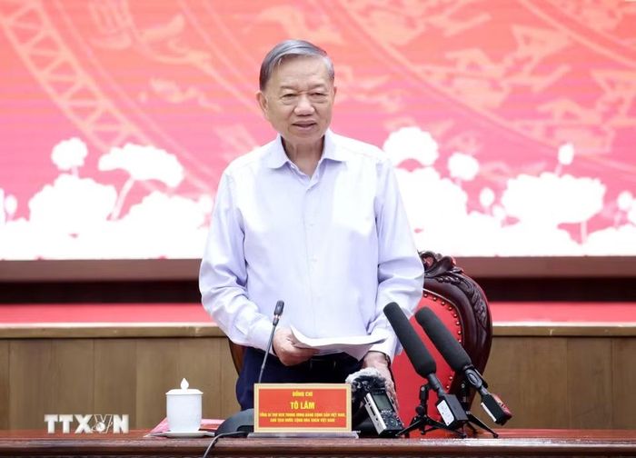 Tổng Bí thư, Chủ tịch nước Tô Lâm phát biểu. (Ảnh: Thống Nhất/TTXVN)