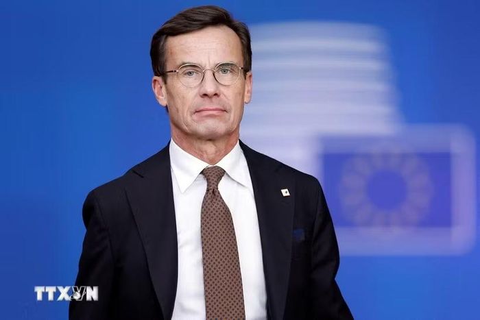 Thủ tướng Thụy Điển Ulf Kristersson. (Ảnh: AFP/TTXVN)