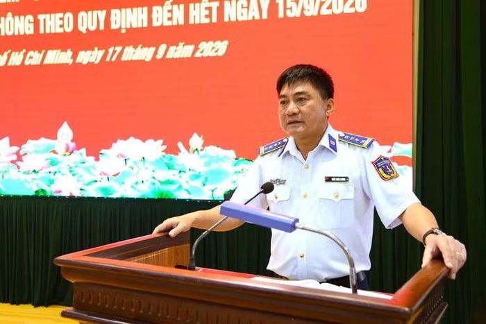 Đại tá Trần Xuân Lương, Tư lệnh Vùng Cảnh sát biển 3 phát biểu.