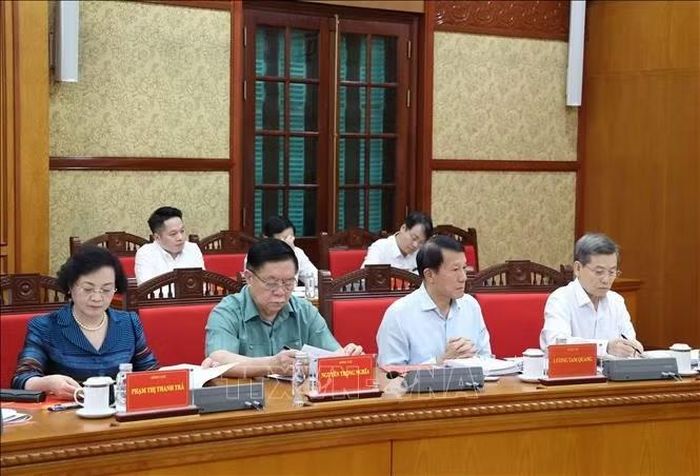 Các đại biểu tham dự Phiên họp Thường trực Ban Chỉ đạo Trung ương về phòng, chống tham nhũng, lãng phí, tiêu cực. Ảnh: Thống Nhất/TTXVN