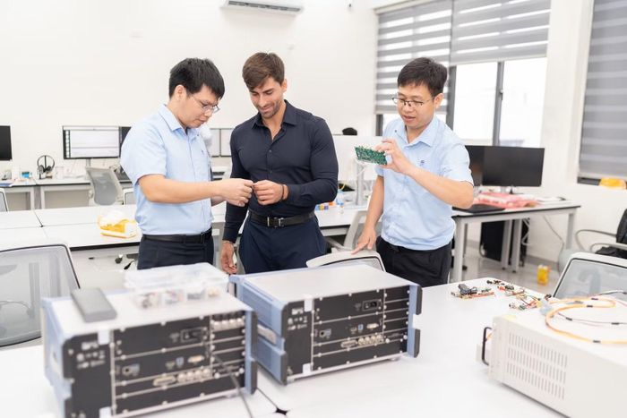Trung tâm từng bước hoàn thiện cơ sở vật chất phục vụ nghiên cứu và phát triển (R&D). Ảnh: VISTC