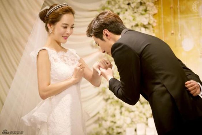 Chae Rim và chồng cũ, Cao Tử Kỳ (Ảnh: Sina).