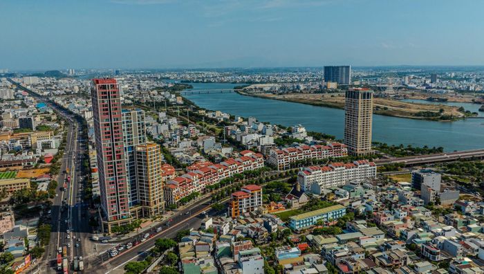 Phân khu The Panoma, tổ hợp Sun Cosmo Residence ven sông Hàn ghi nhận mức giá thuê 20-25 triệu đồng mỗi tháng cho căn 1PN. Ảnh: Ánh Dương.
