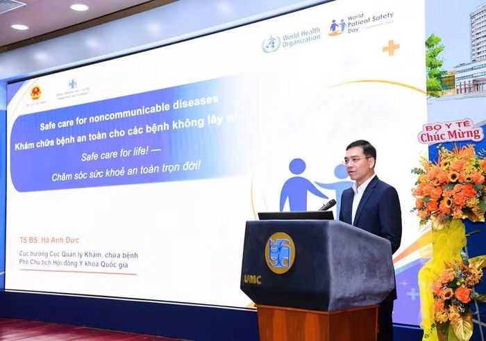 Ông Hà Anh Đức phát biểu. Ảnh: Lê Hảo.