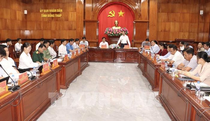 Quang cảnh buổi làm việc. Ảnh: Hồng Nhung - TTXVN