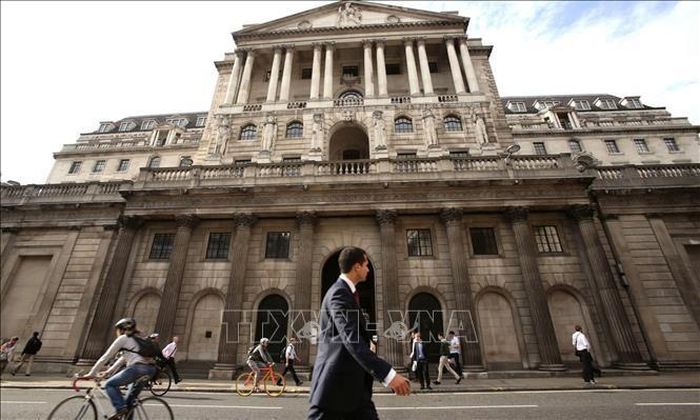 Trụ sở Ngân hàng Trung ương Anh (BoE) ở London, Anh. Ảnh: THX/TTXVN